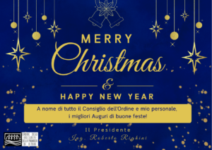 La Segreteria resterà chiusa dal 23  dicembre 2024 al 03 gennaio 2025, riaprirà martedì 7 gennaio con il consueto orario. Auguri di buone Feste!