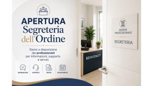 La Segreteria, nella giornata di martedì 12 maggio 2026, sarà aperta e risponderà al telefono dalle 10:00 alle 13:00